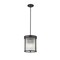 Z-Lite Carnaby Pendant, 3-Light, 10 In.W x 12 In.H, Matte Black/Clear Ribbed 7504P10-MB - alternate 7